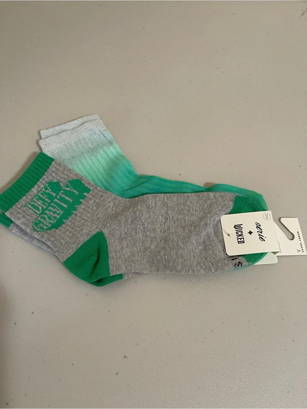 Lot of 5 womens Wicked theme socks Glinda Elphaba brand new